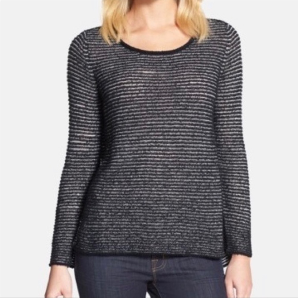 Eileen Fisher organic cotton striped sweater